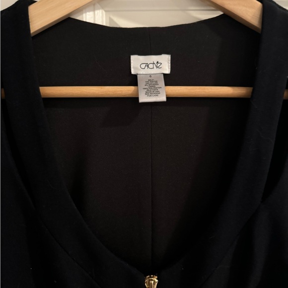 Cache size 6 black midi dress - Picture 3 of 5